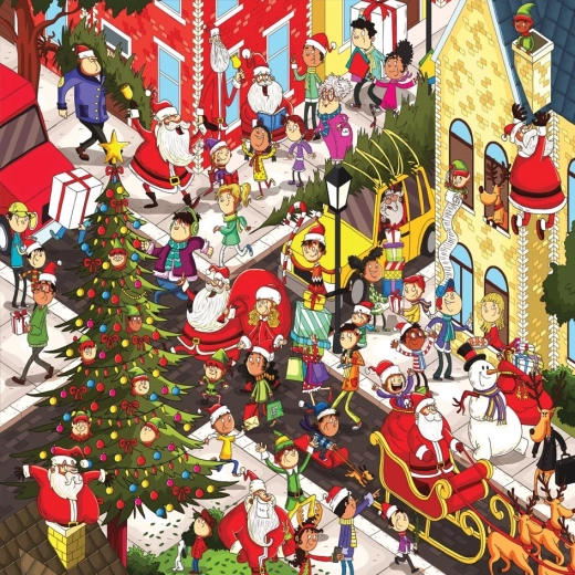 Puzzle YAZZ Vianočná ulica 1023 dielikov