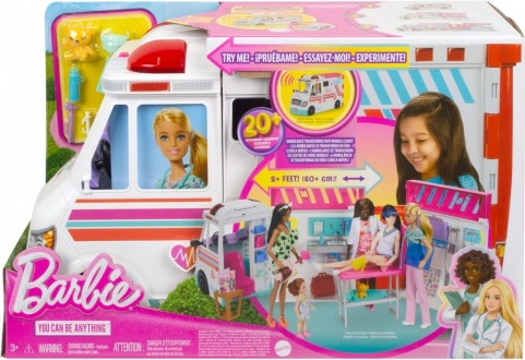 Barbie mobilná klinika sanitka