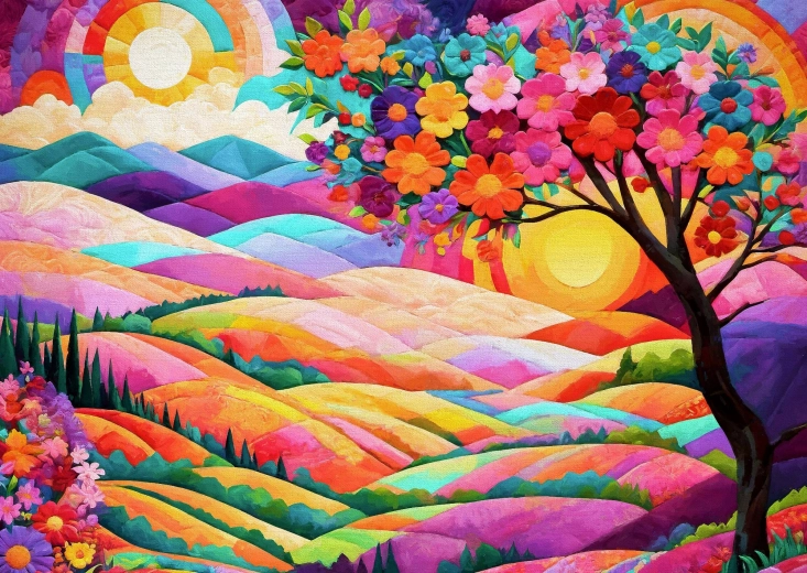 Enjoy puzzle Zem dvoch sĺnk 1000 dielikov