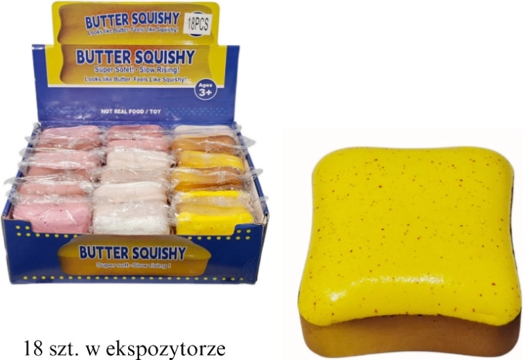 Stláčacia hračka toast - 1 kus