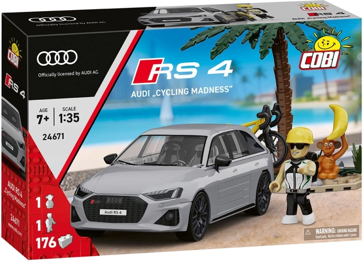 Stavebnica COBI Audi RS4 Cycling Madness v mierke 1:35