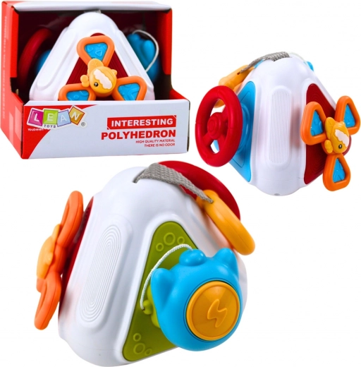 Senzorická manipulačná kocka 5v1 pre bábätká