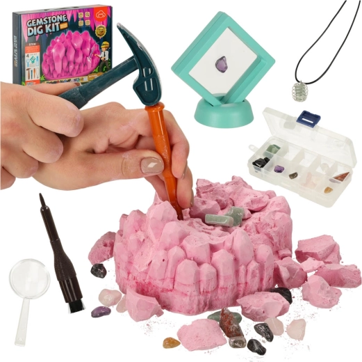 Výkopávky drahokamov – detská vedecká sada s minerálmi