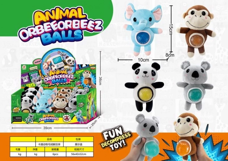 Stláčacie zvieratko 15 cm