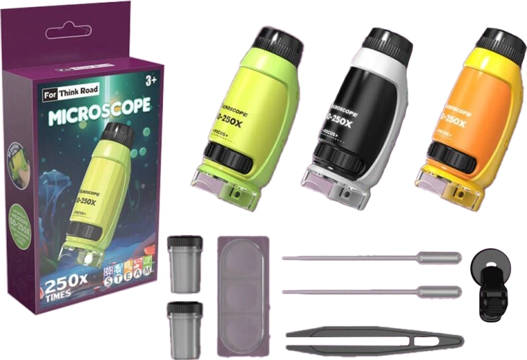 Sparkys prenosný vreckový mikroskop pre deti 250× - 1 kus