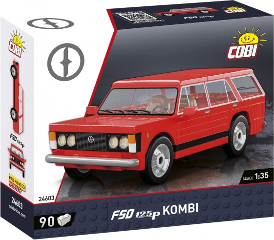 konštrukčná stavebnica FSO 125p Kombi 1:35 – 90 dielikov