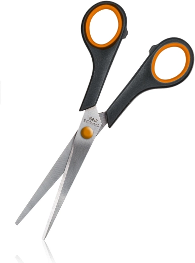 Nerezové nožnice 17 cm oranžovo-čierne