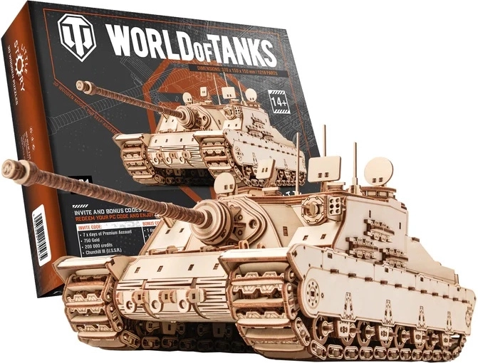 Little Story drevená 3D skladačka World of Tanks Tortoise