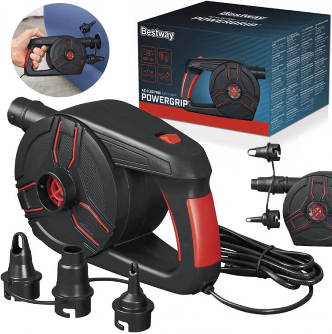 Elektrická pumpa Bestway PowerGrip s 3 adaptérmi