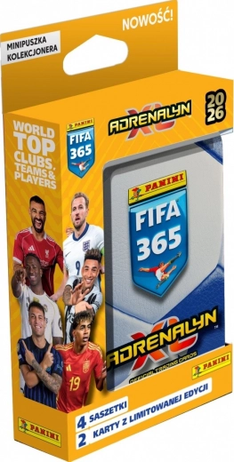 Zberateľská miniplechovka kariet PANINI FIFA 365 Adrenalyn XL 2026