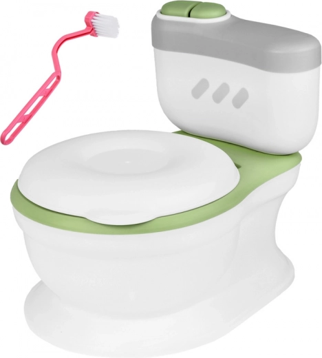 Interaktívny detský nočník s úložným boxom na obrúsky – Zelená