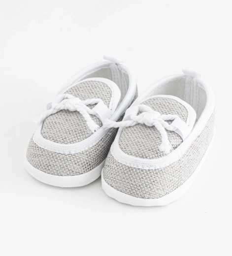 Detské mokasíny capačky New Baby sivé 0 – 3 mesiace