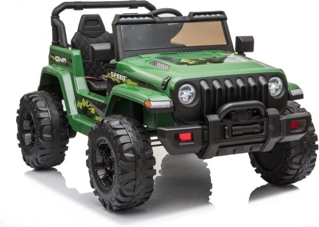 Elektrické autíčko LEAN CARS – zelené 12V s EVA kolesami a diaľkovým ovládaním