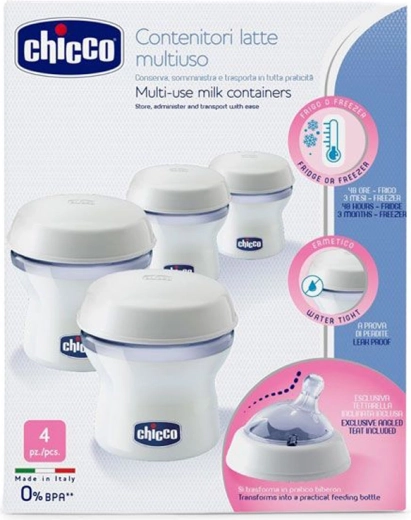 Chicco zásobníky na materské mlieko Natural Feeling 4 ks