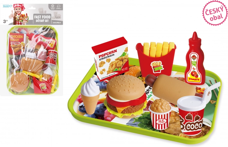 Herná sada Fast Food s táckou pre deti