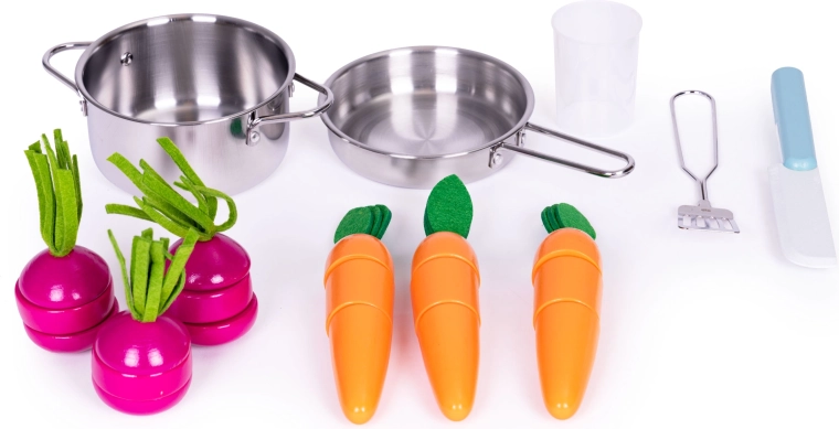 Zelenina na krájanie a bezpečný nôž