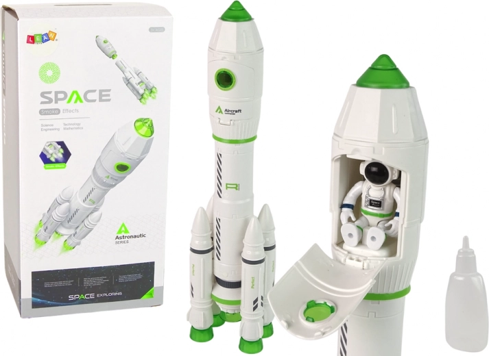Kozmická raketa s dymom, svetlami a zvukmi pre malých astronautov
