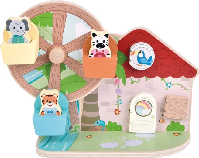 Interaktívny domček s dvierkami