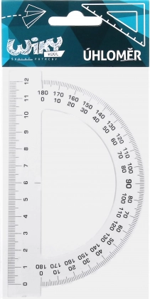Priehľadný uhlomer 12 cm TOTO