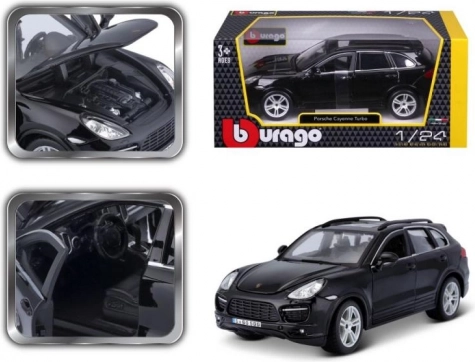 Model Porsche Cayenne Turbo čierny 1/24