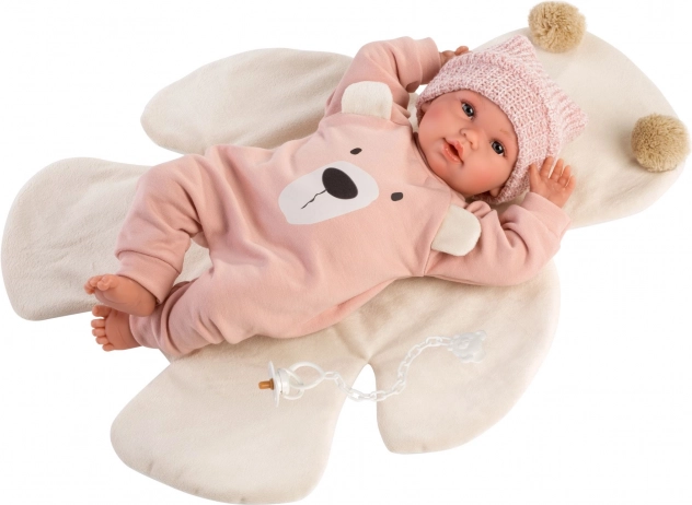 Llorens New Born realistická bábika so zvukmi, mäkké látkové telo, 36 cm