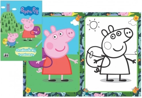 Omaľovánka Prasiatko Peppa na Výlete