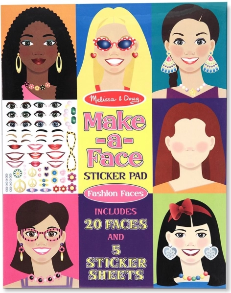 Nálepková sada tvárí pre deti (MELISSA & DOUG MAKE‑A‑FACE)