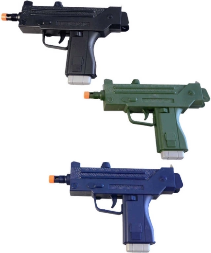 Detská plastová pištoľ revolver so zvukom 24 cm na batérie - 1 kus