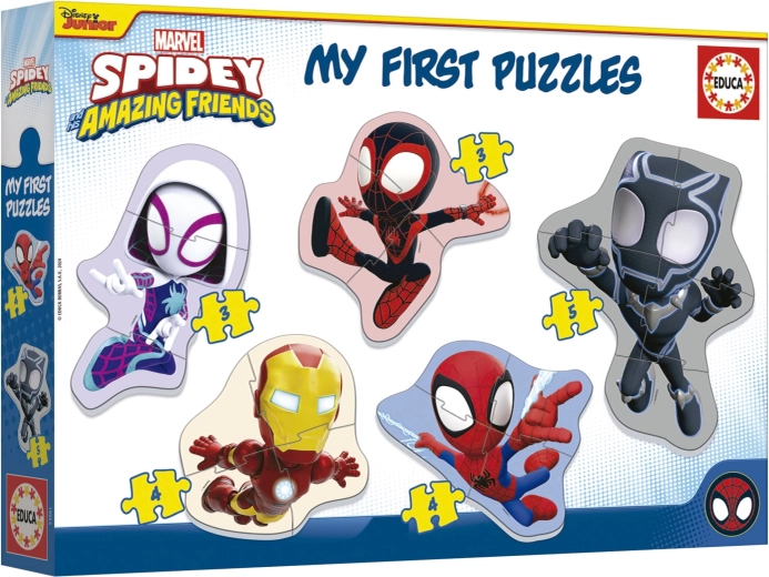 Educa baby puzzle Spidey a jeho úžasní priatelia 5v1 (3–5 dielikov)
