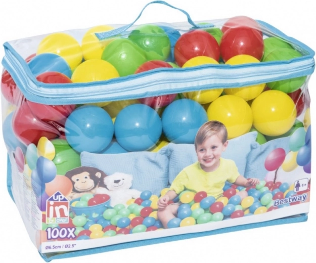 100 loptičiek v praktickej taške