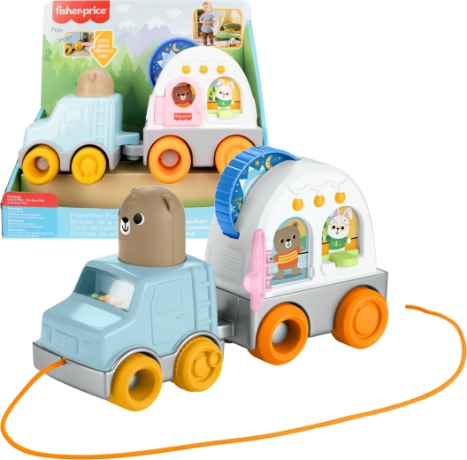 Fisher-Price ťahací edukatívny karavan pre bábätká