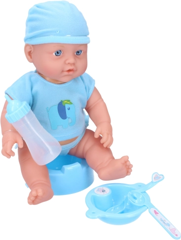 Bábika bábätko 31 cm s funkciou pitia a cikania