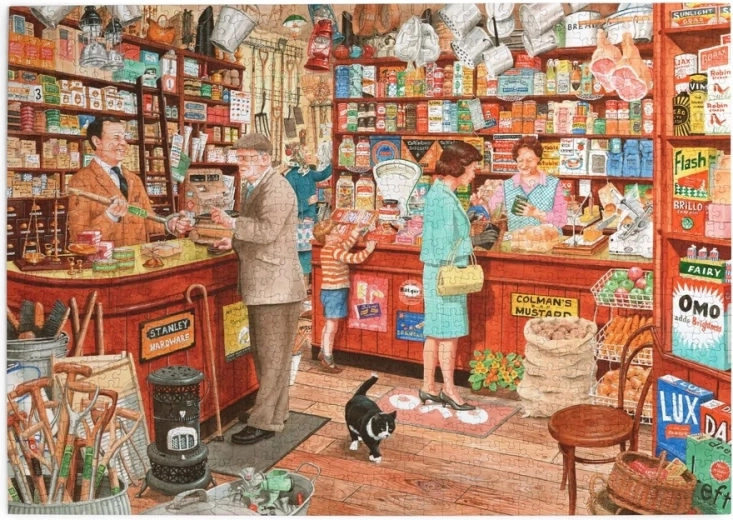 Puzzle House of Puzzles Vidiecky obchodík 1000 dielikov