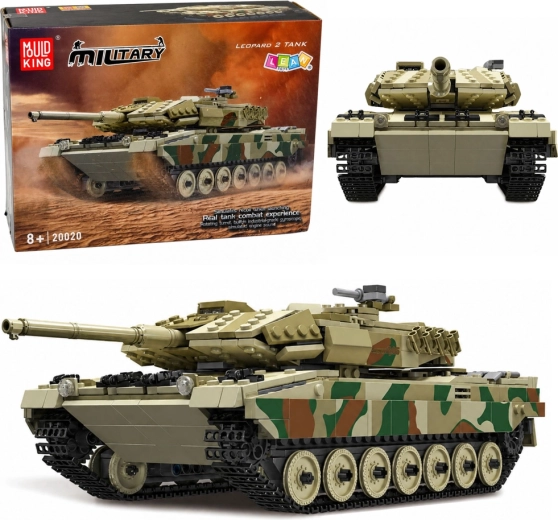 RC stavebnica tank Leopard na diaľkové ovládanie (1100 dielikov)