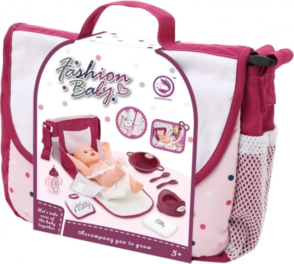 Sada starostlivosti o bábiku s prenosnou taškou a fľaštičkou