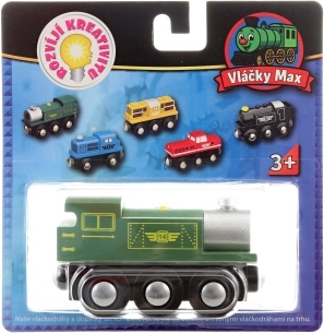 Vláčiky Max zelená lokomotíva