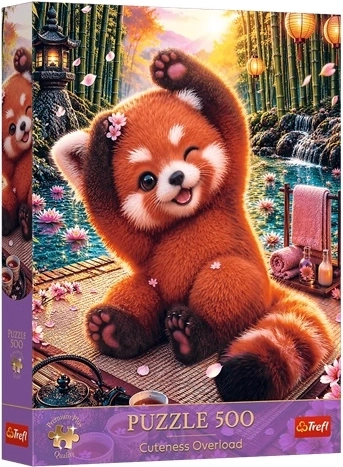 Trefl puzzle 500 Premium Plus – Cuteness Overload: očarujúca červená panda