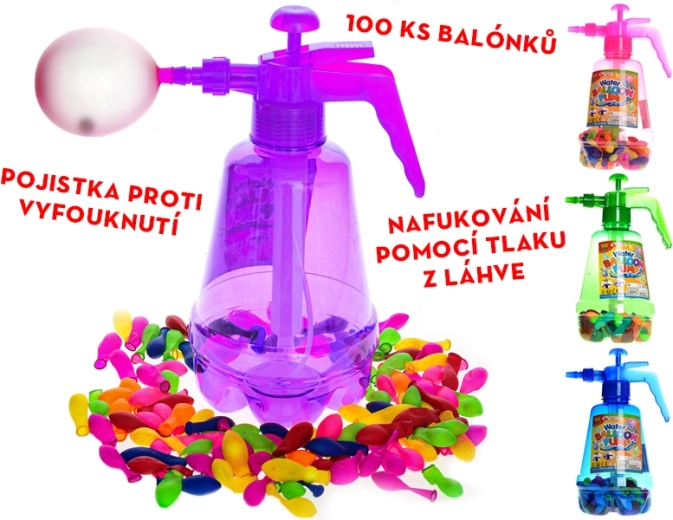 Vodné bomby s plničkou – sada 100 balónikov na letnú zábavu