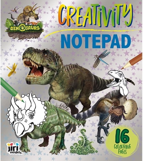 Vyfarbovací blok Dinosaury