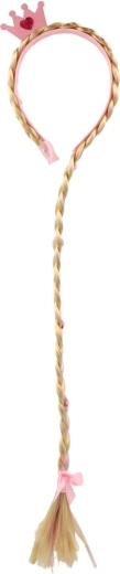 Dlhý blond vrkoč na okamžitú premenu