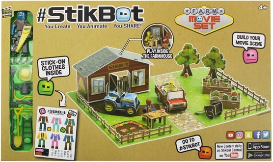 Stikbot filmárska sada pirátska loď alebo farma