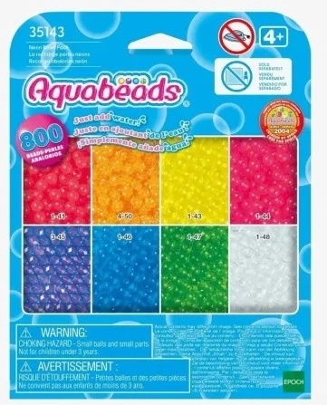 Aquabeads neónové dopĺňacie korálky