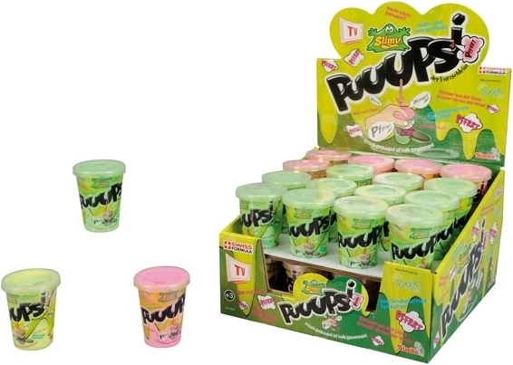 Prdiaci sliz v kelímku 80 g – 3 farby