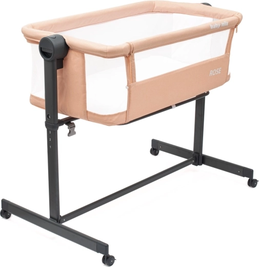 Prístavná postieľka Baby Mix Rose lososová