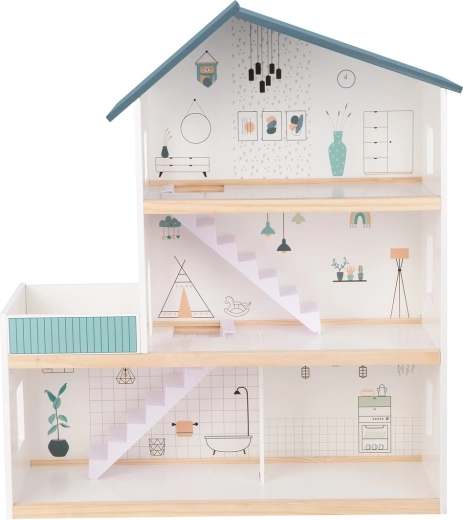 Otvorený trojposchodový dizajn pre ľahký prístup