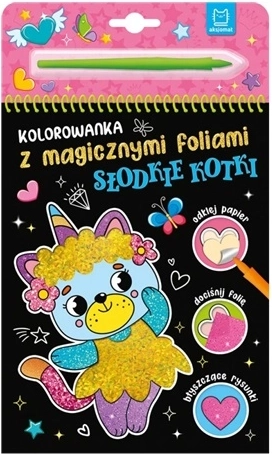 Omaľovánka s magickými fóliami Sladké mačiatka