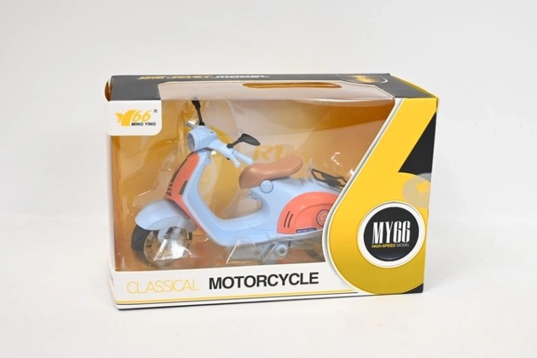Retro detský skúter so svetlom a zvukom 16 cm (2 kolesá)