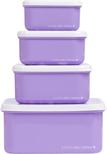 Sada štyroch desiatových krabičiek A Little Lovely Company – Jednorožci