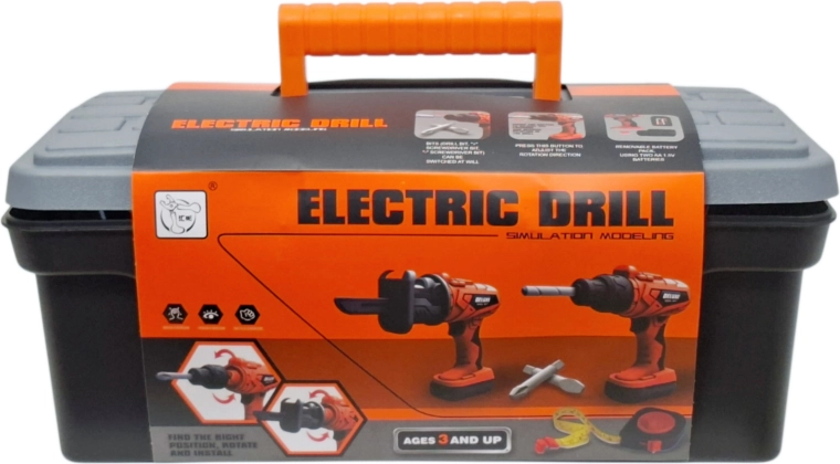 Detská elektrická vŕtačka v kufríku