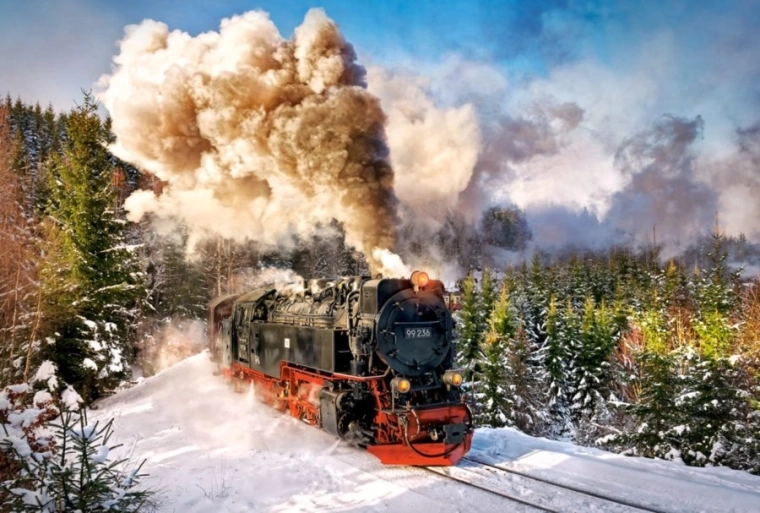 Puzzle 1000 dielikov Parný vlak